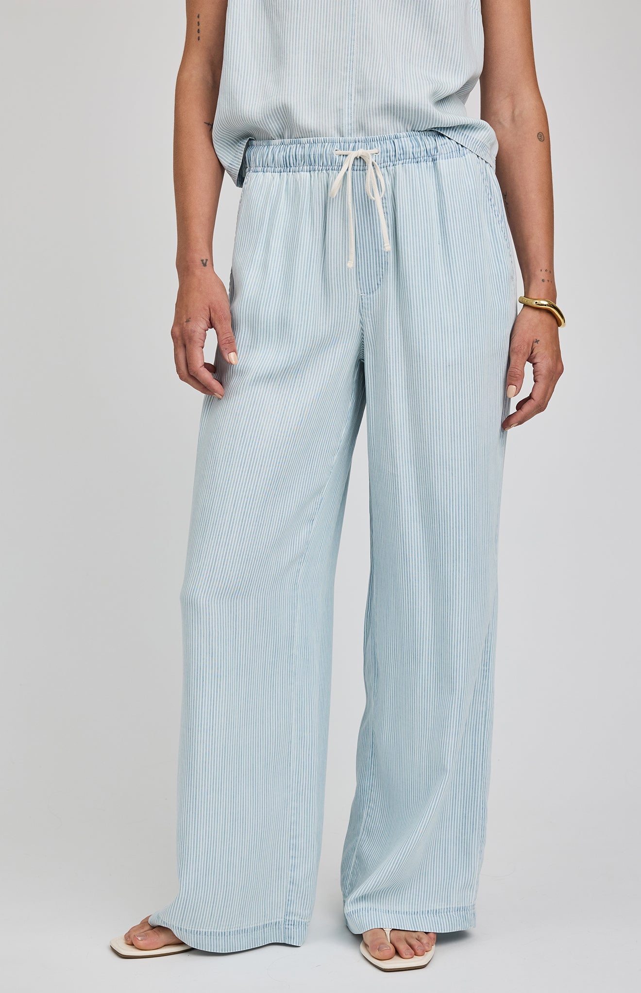 Blue Stripe Camille Pant