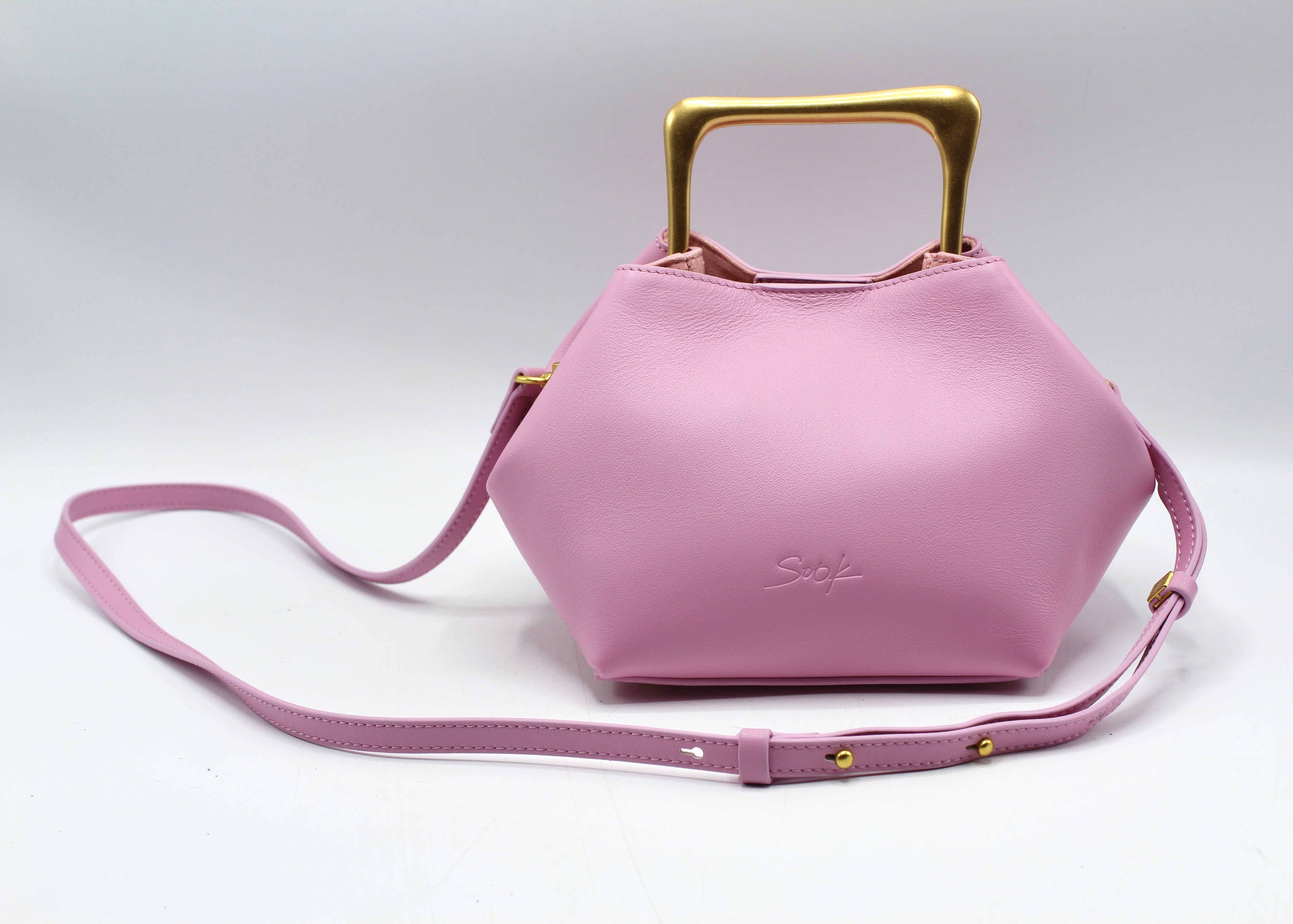 Sora - Metallic Handbag/Shoulder Bag Pink