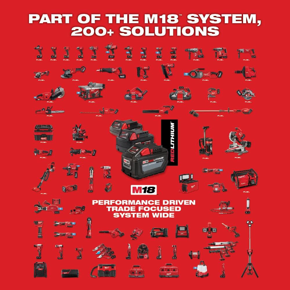 Kit combinado compacto inalámbrico M18 de 18V con motor sin escobillas (2 herramientas) con (2) baterías de 2.0Ah, cargador y bolsa 2892-22CT
