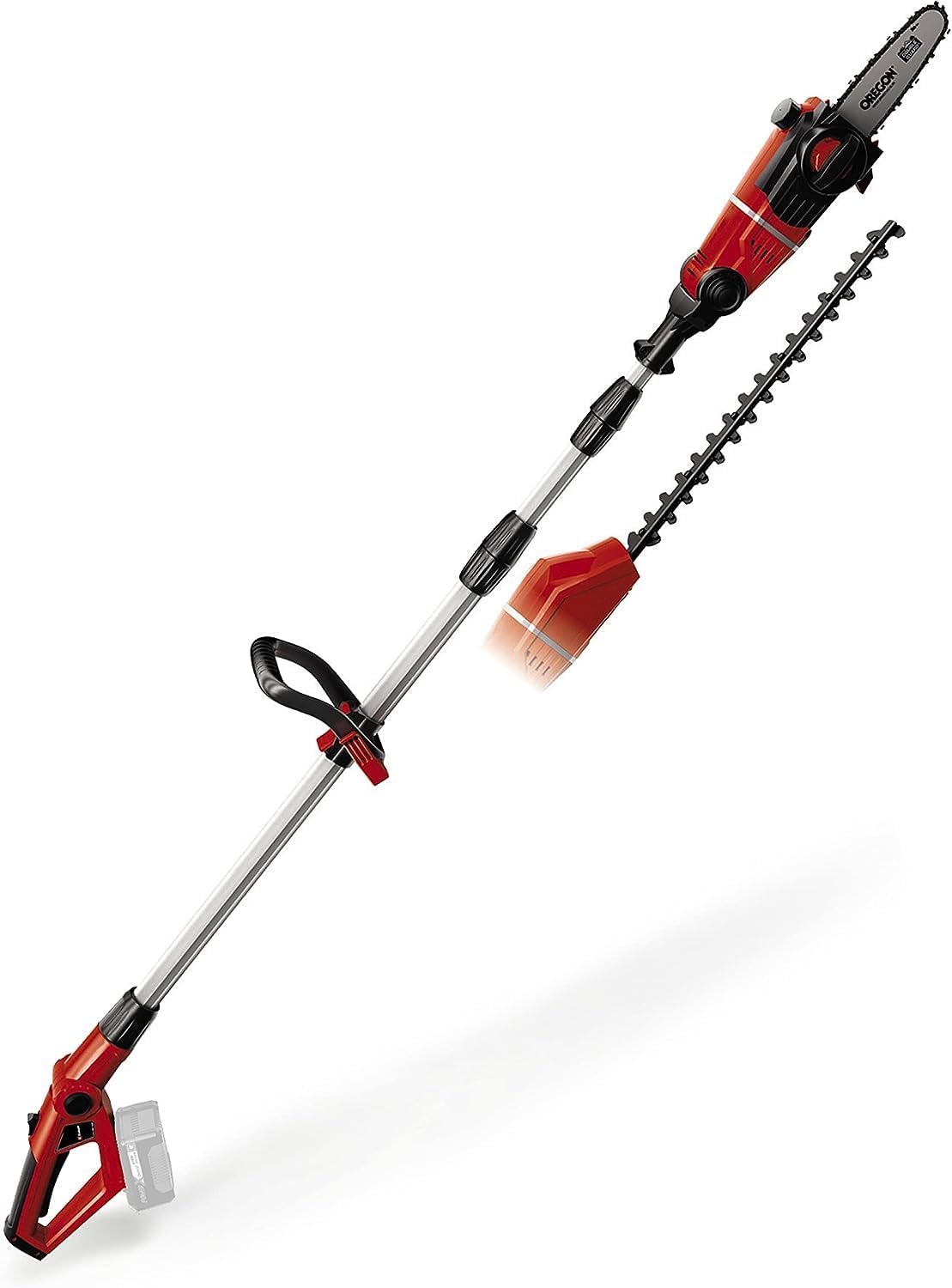 Einhell Herramienta multifunción de batería Power X Change GE-HC 18 Li T Solo - 200 W, 18 V, cortasetos y sierra eléctrica 2 en 1, espada Oregon, cargador y batería no incluidas