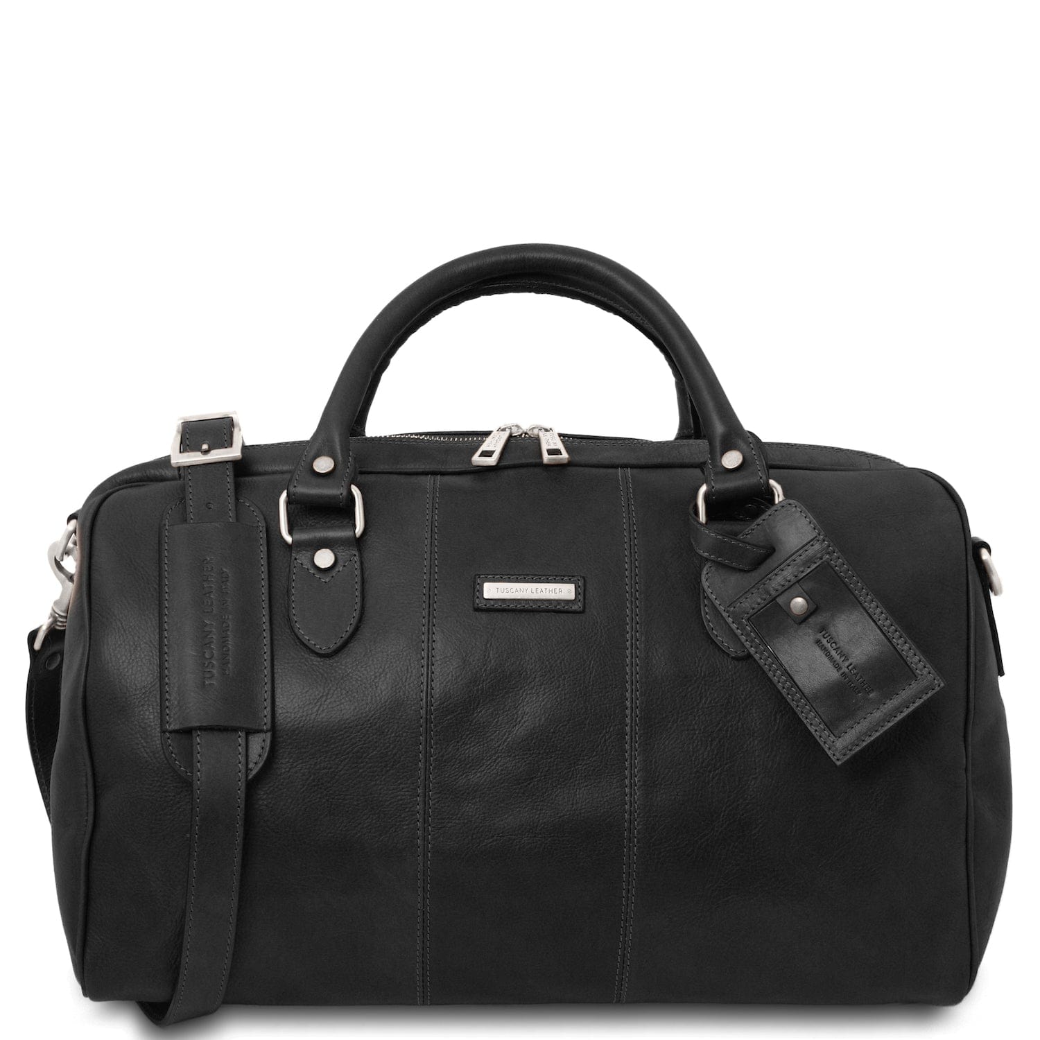 Lisbona - Travel leather duffel bag in matte leather - Small size | TL142441