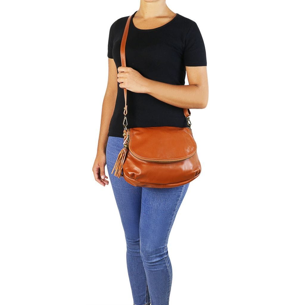TL Bag - Soft leather shoulder bag with tassel detail | TL141223