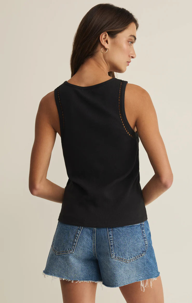 Boa Rib Tank- Black