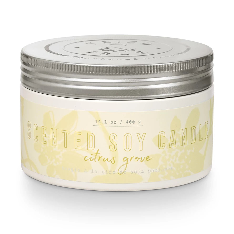 Large Tin Citrus Grove Candle