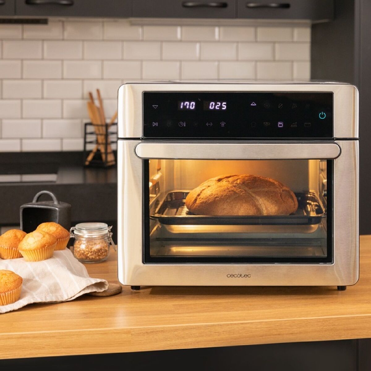 Horno De Convección Cecotec Bake&fry 3000 Steel Touch