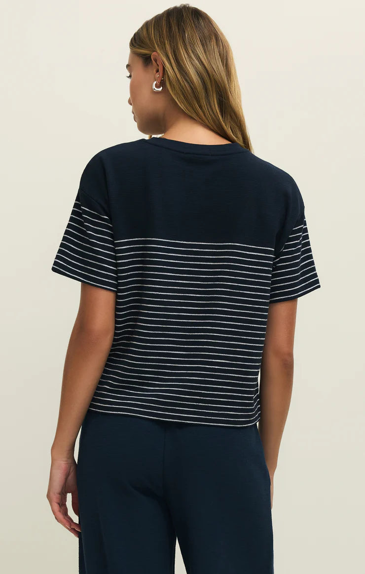 Harbor Striped Shirt- Eclipse