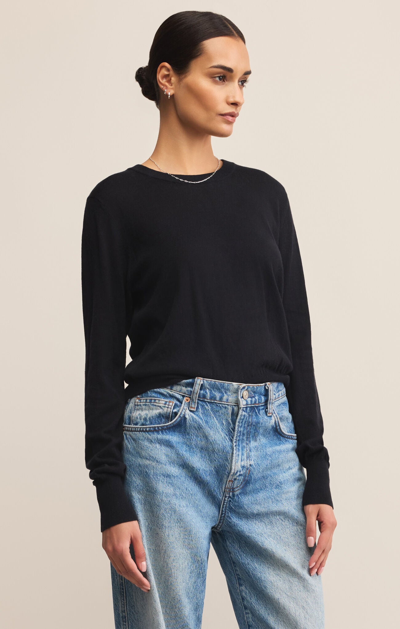 The Perfect Layer Sweater Black