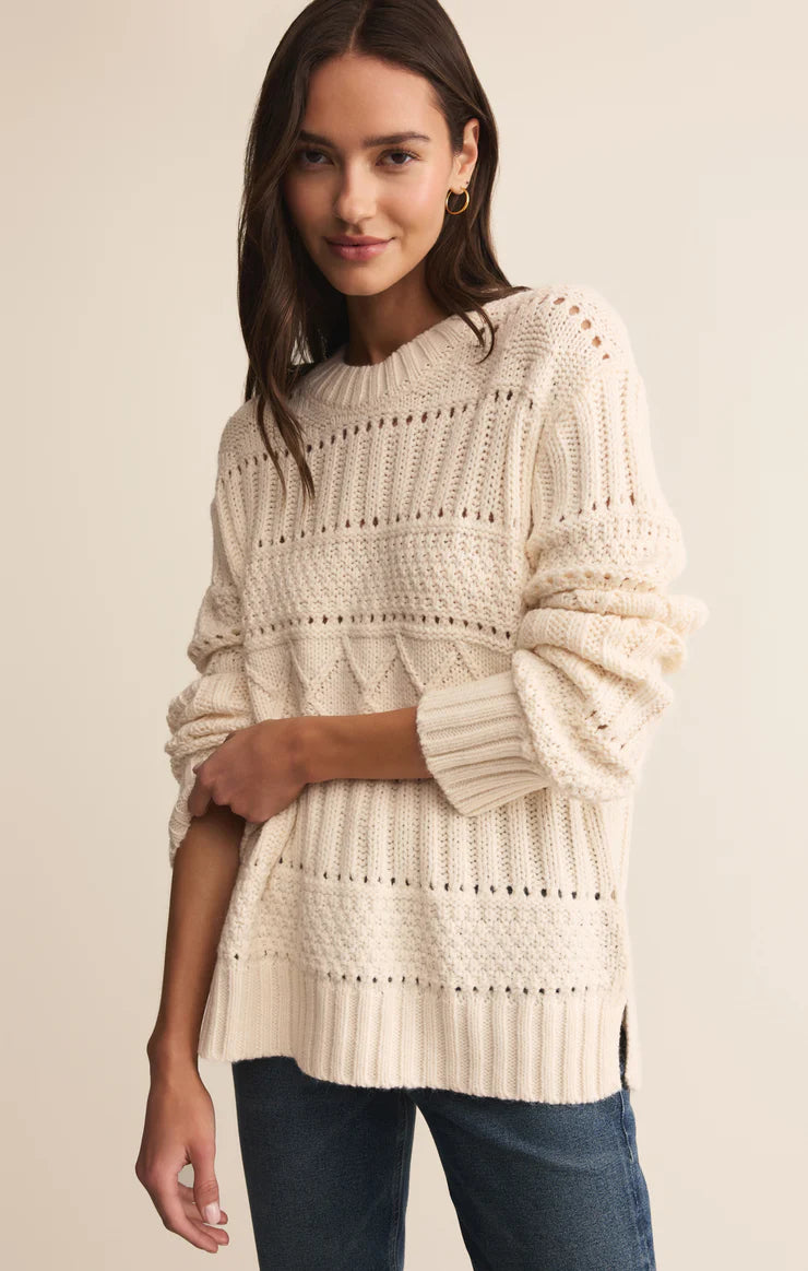 Cento Cable Sweater - Warm White
