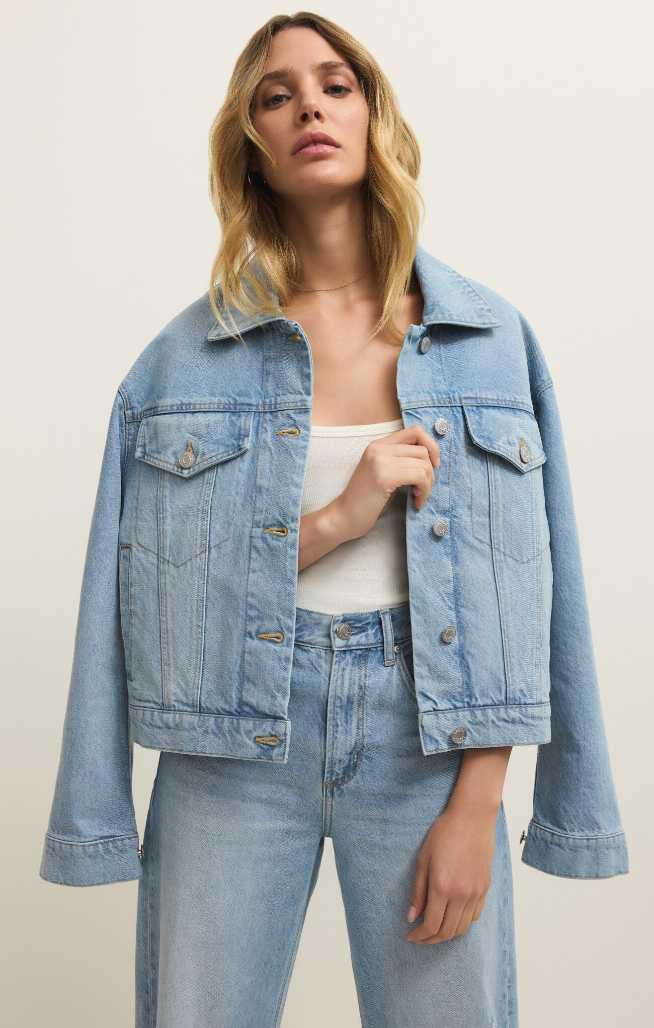 Dani Trucker Jacket - Cove