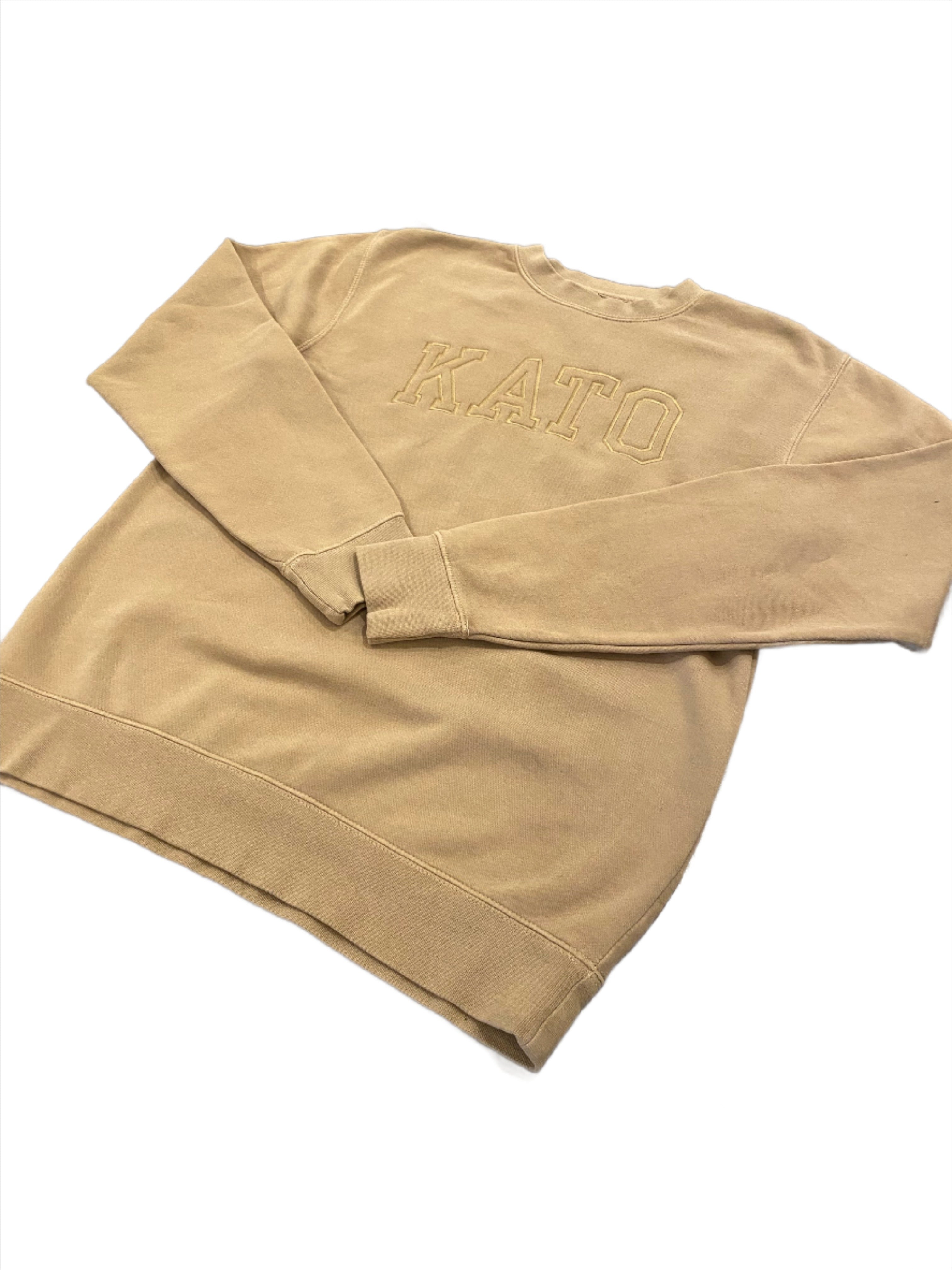 Embroidered KATO SWEATSHIRT - Caramel