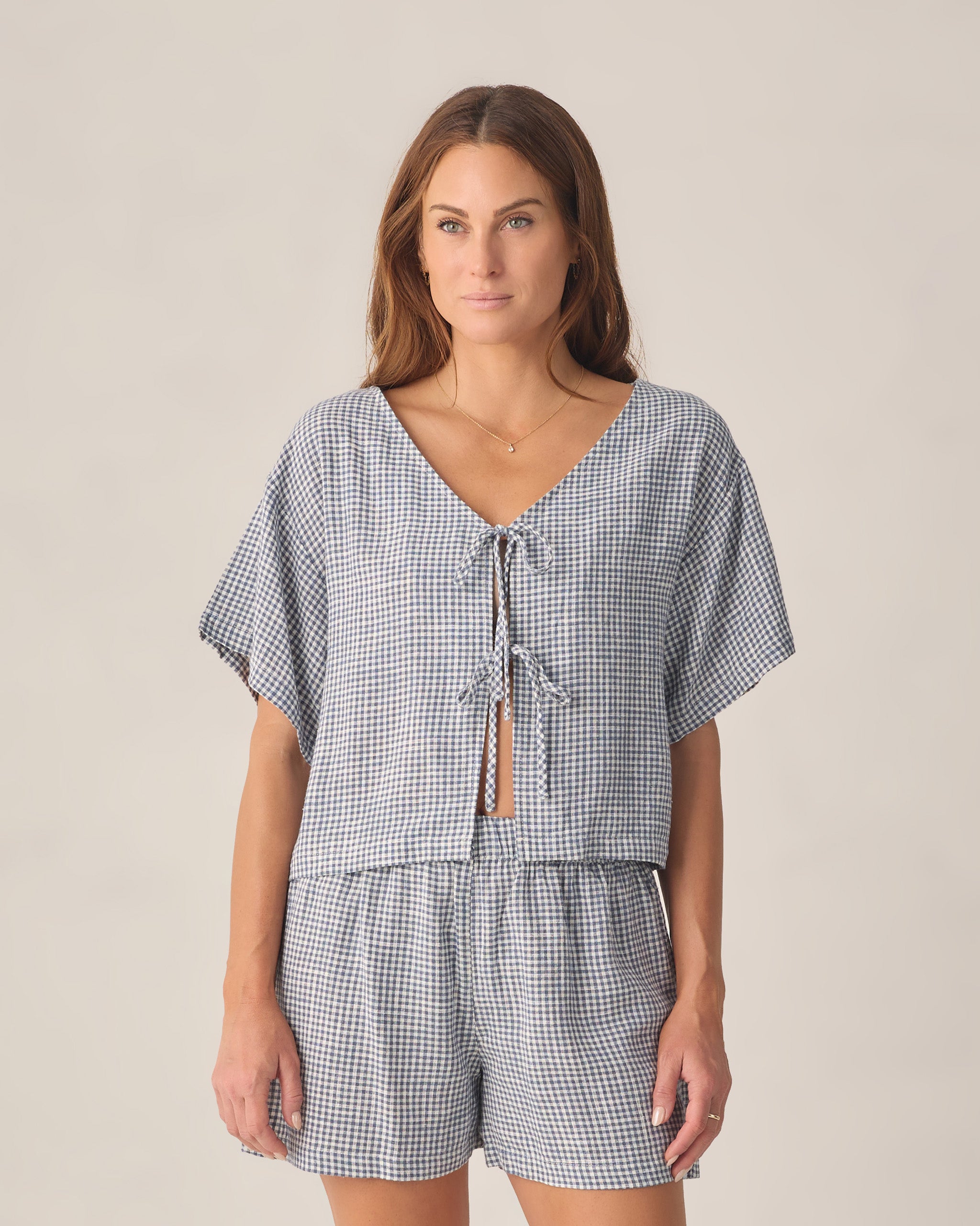 Juniper Set | Marine Gingham