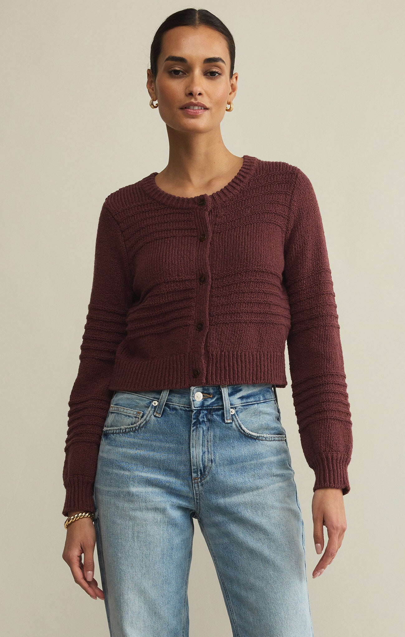 Between the Lines Cardigan - Sandalwood