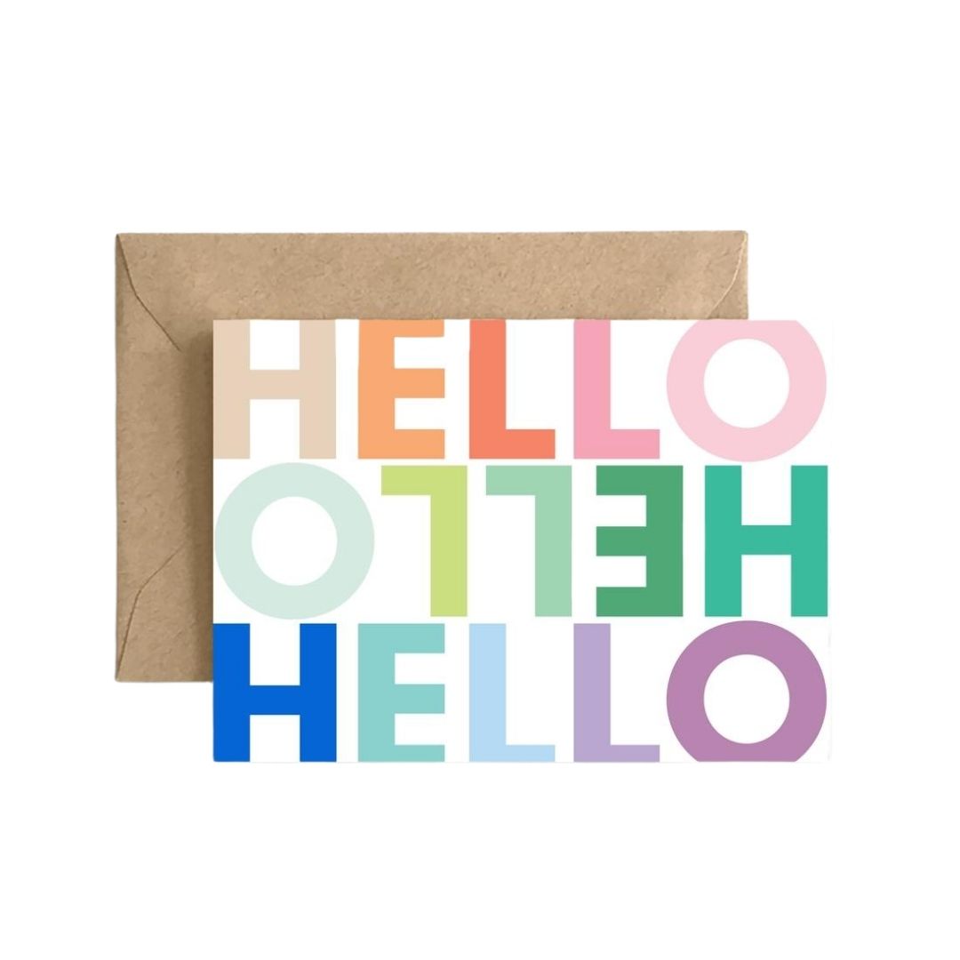 Hello Rainbow Card