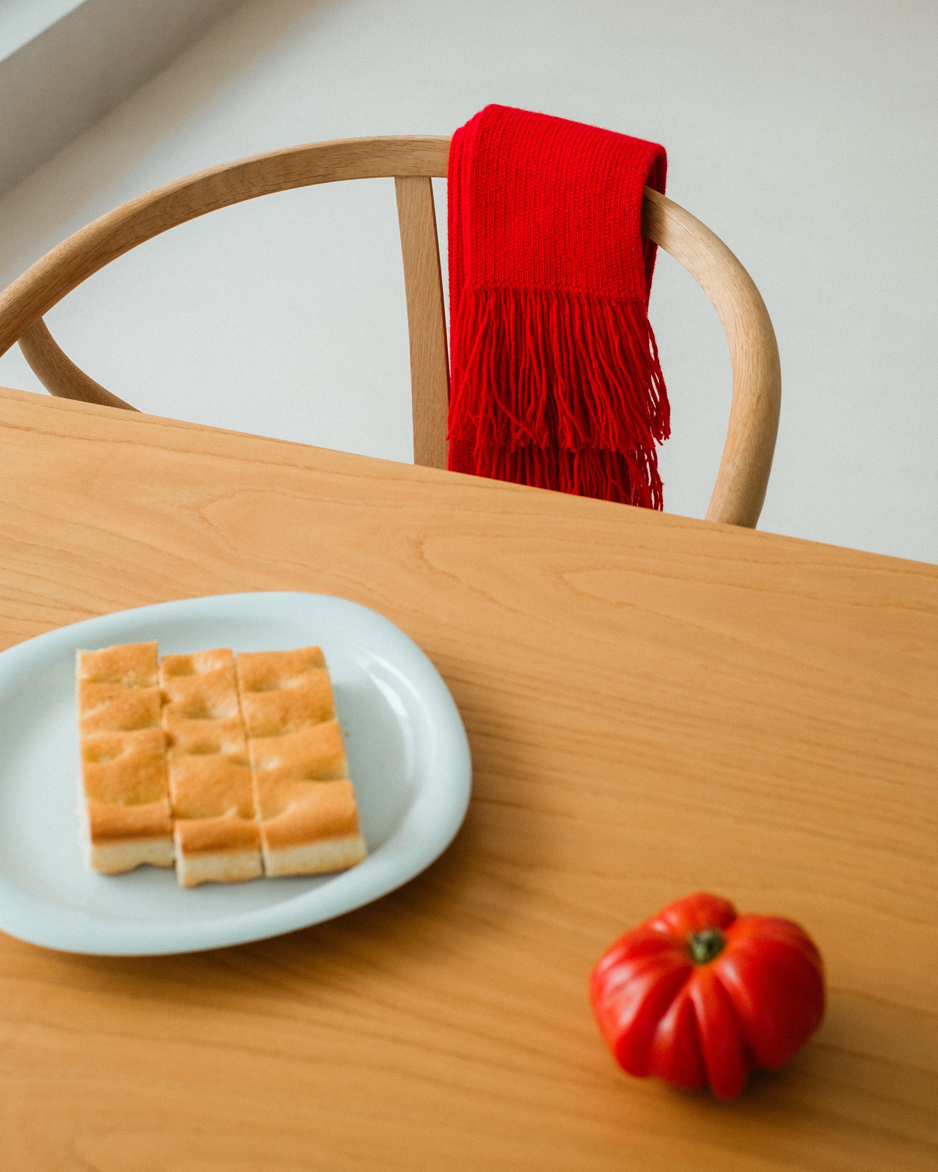 Wool & Cashmere Mix Fringed Scarf