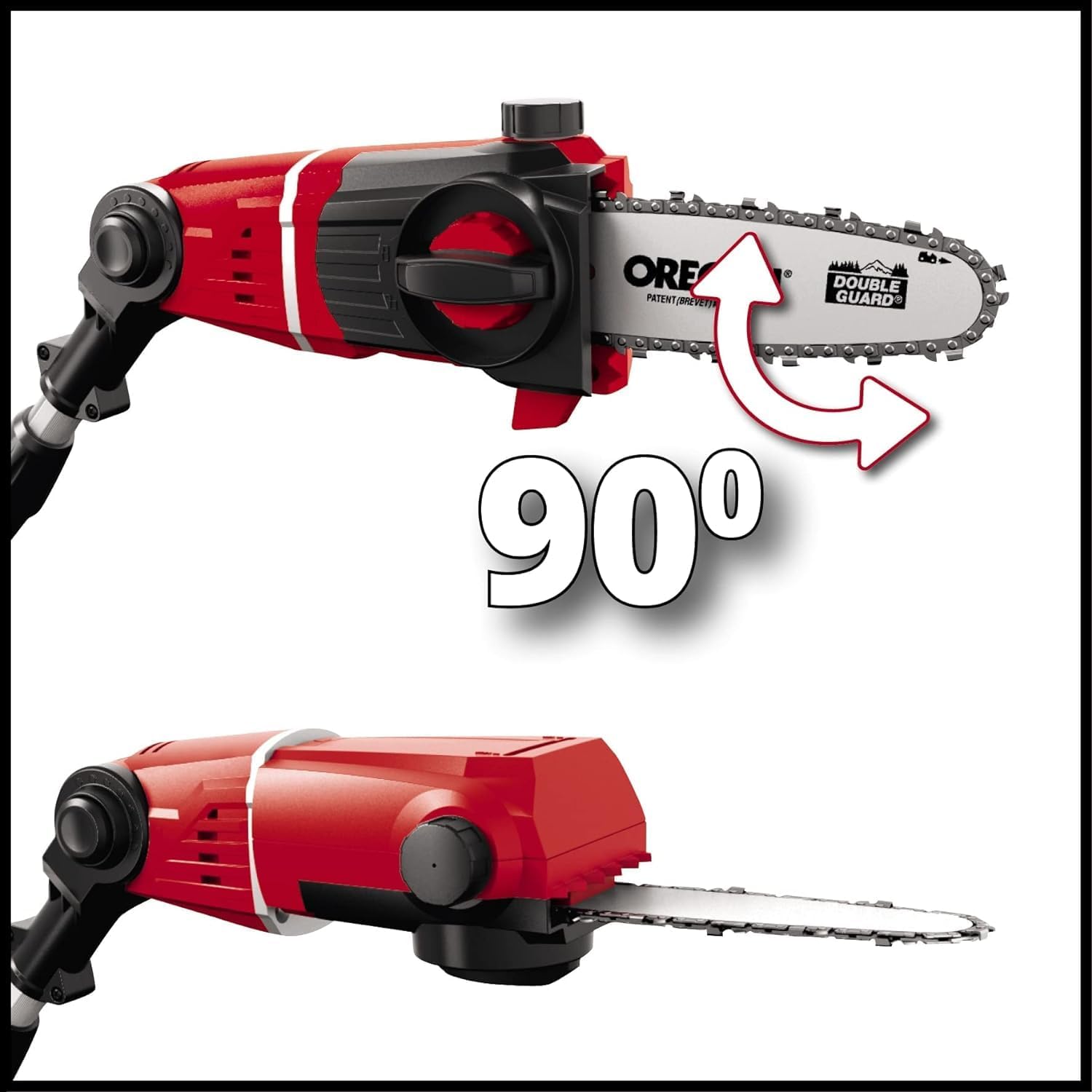 Einhell Herramienta multifunción de batería Power X Change GE-HC 18 Li T Solo - 200 W, 18 V, cortasetos y sierra eléctrica 2 en 1, espada Oregon, cargador y batería no incluidas