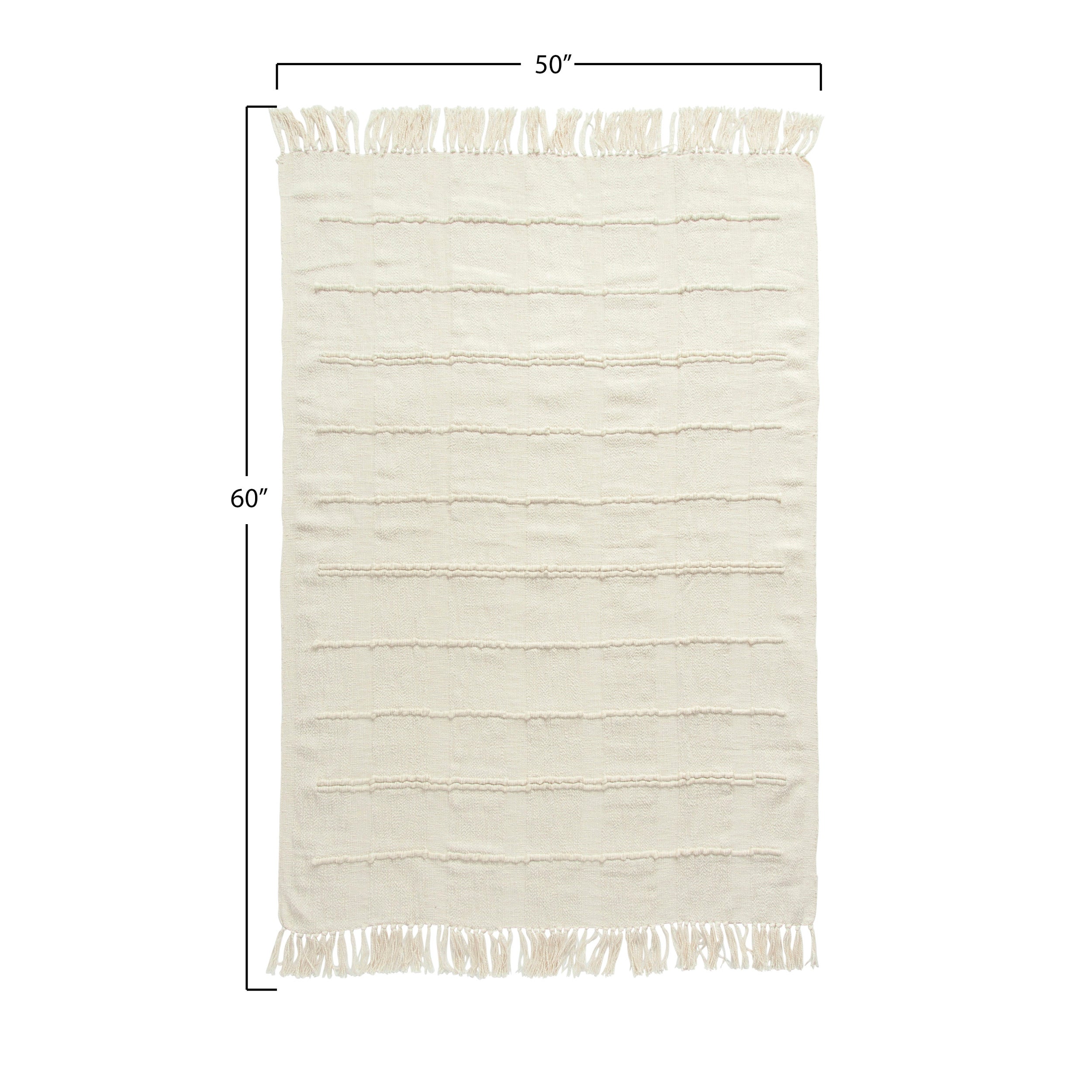 Cotton Blend Chenille Throw