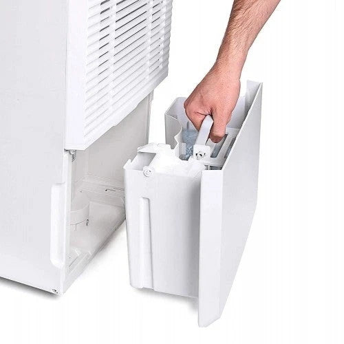 Deshumidificador Ivation de 30 pintas con certificación Energy Star – Gran capacidad para espacios de hasta 2,000 pies cuadrados – Incluye humidistato programable, conector para manguera, apagado/reinicio automático, ruedas y filtro de aire lavable (