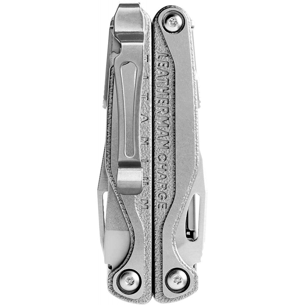 LEATHERMAN, Charge Plus TTi Multiherramienta de Titanio con Tijeras y Cortadores de Alambre Premium Reemplazables, Acero Inoxidable, Fabricado en EE. UU