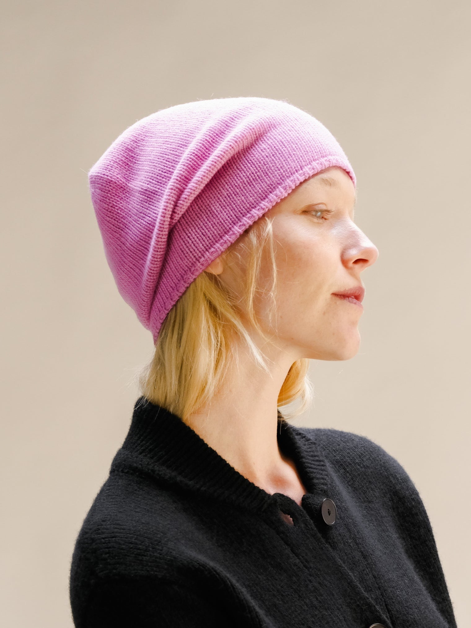 Wool & Cashmere Mix Beanie (3D-Knit)