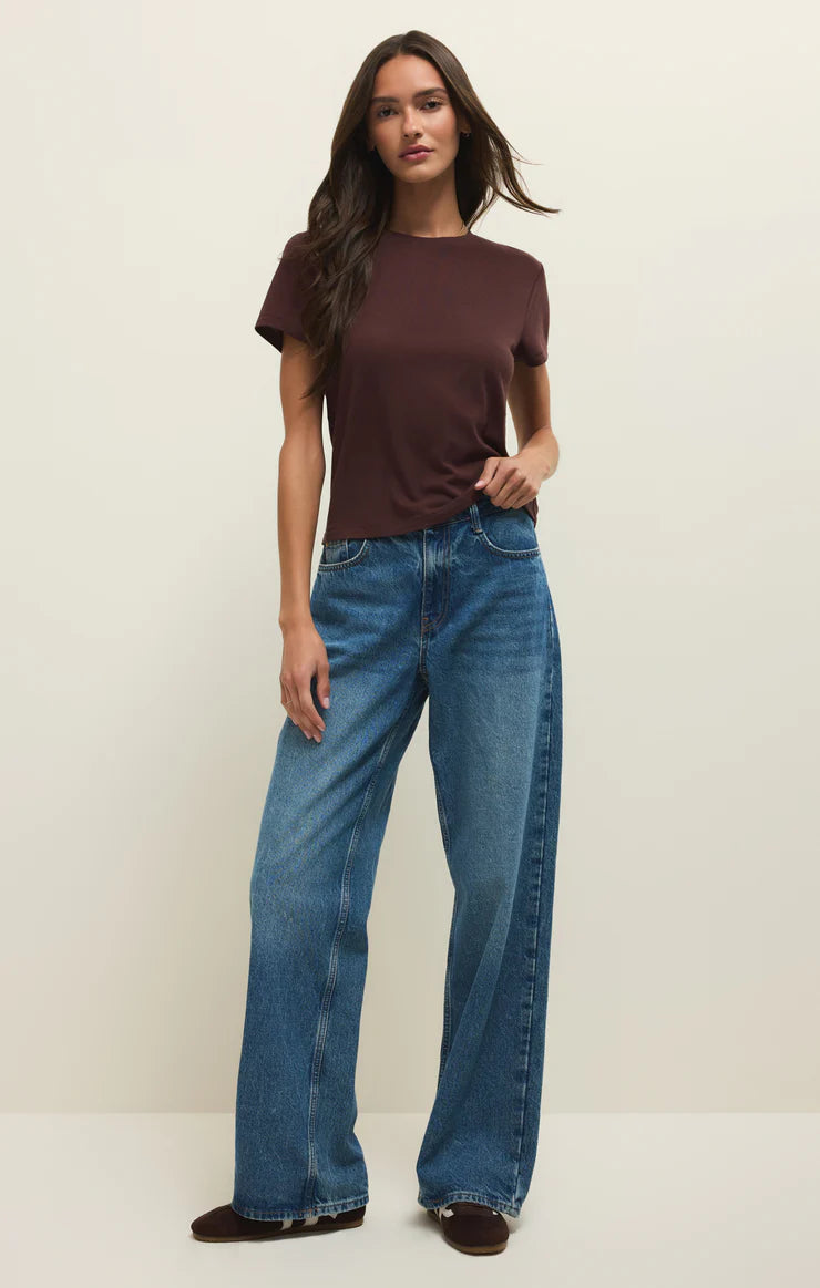 Tourist Tee in Chocolate Cherry