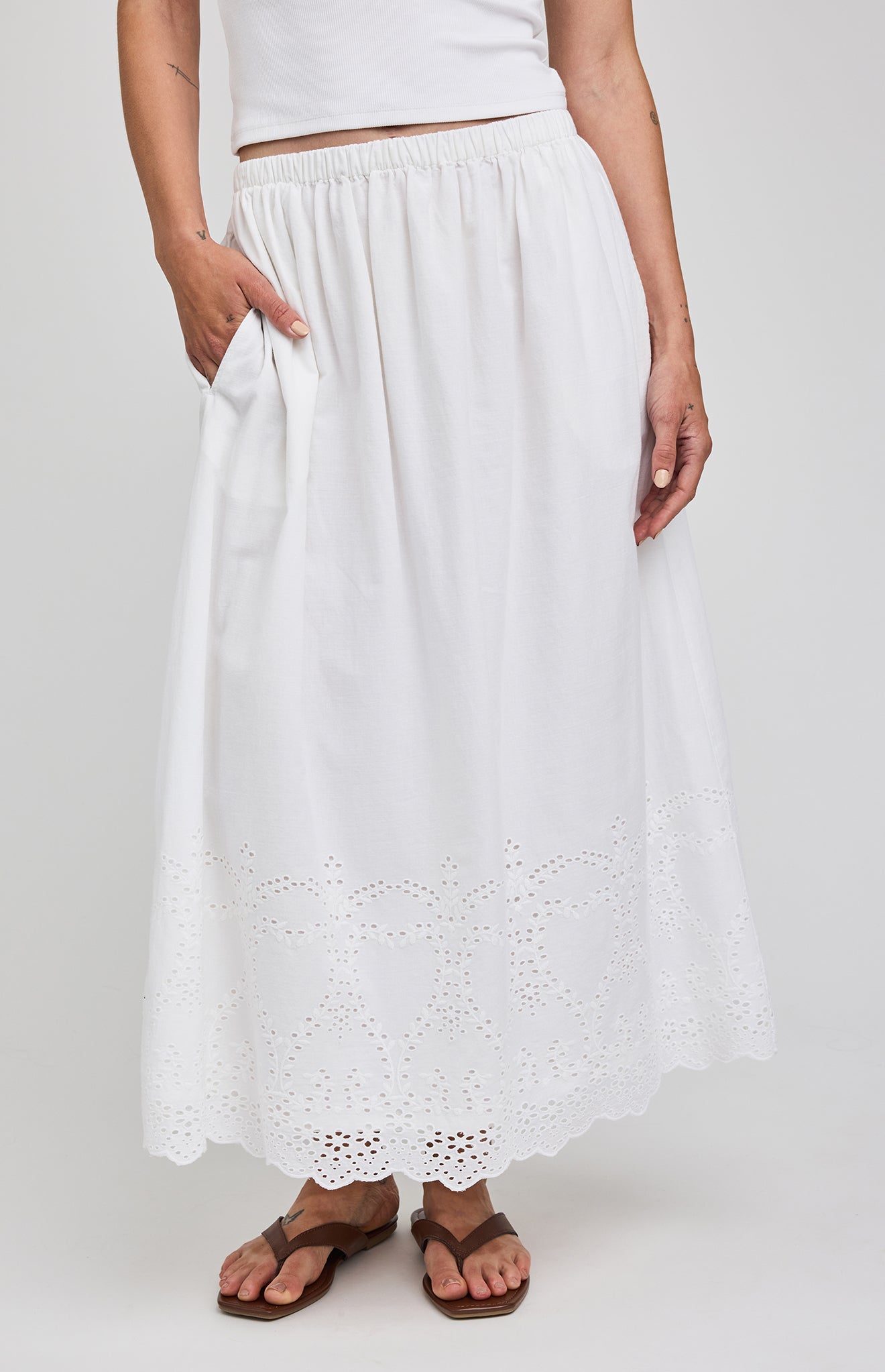 Elodie Skirt - White