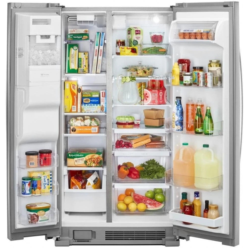 Refrigerador Lateral Kenmore 51335 con Sistema de Hielo y Capacidad Total de 25 Pies Cúbicos, Acero Inoxidable