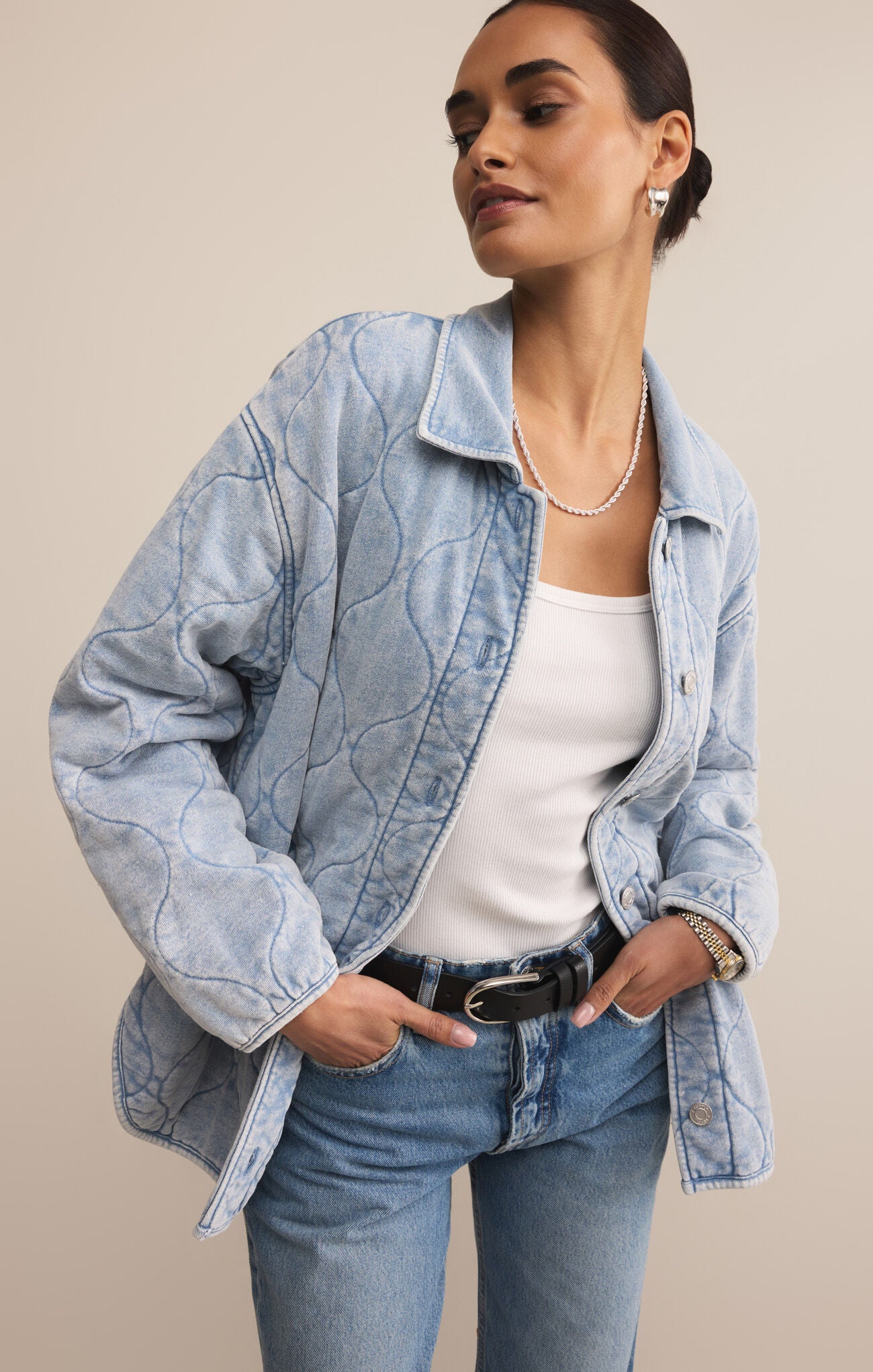 Boulder Knit Denim Jacket