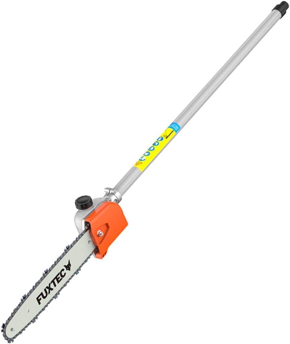 FUXTEC Desbrozadora Multifunción Gasolina FX-MT152E Multiherramienta 5 en 1 - Cortasetos, Motosierra Inclinada, cortabordes, extensión de 1 m - Motor de Gasolina de 2 Tiempos 52cc