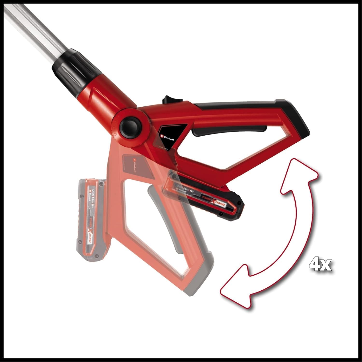 Einhell Herramienta multifunción de batería Power X Change GE-HC 18 Li T Solo - 200 W, 18 V, cortasetos y sierra eléctrica 2 en 1, espada Oregon, cargador y batería no incluidas