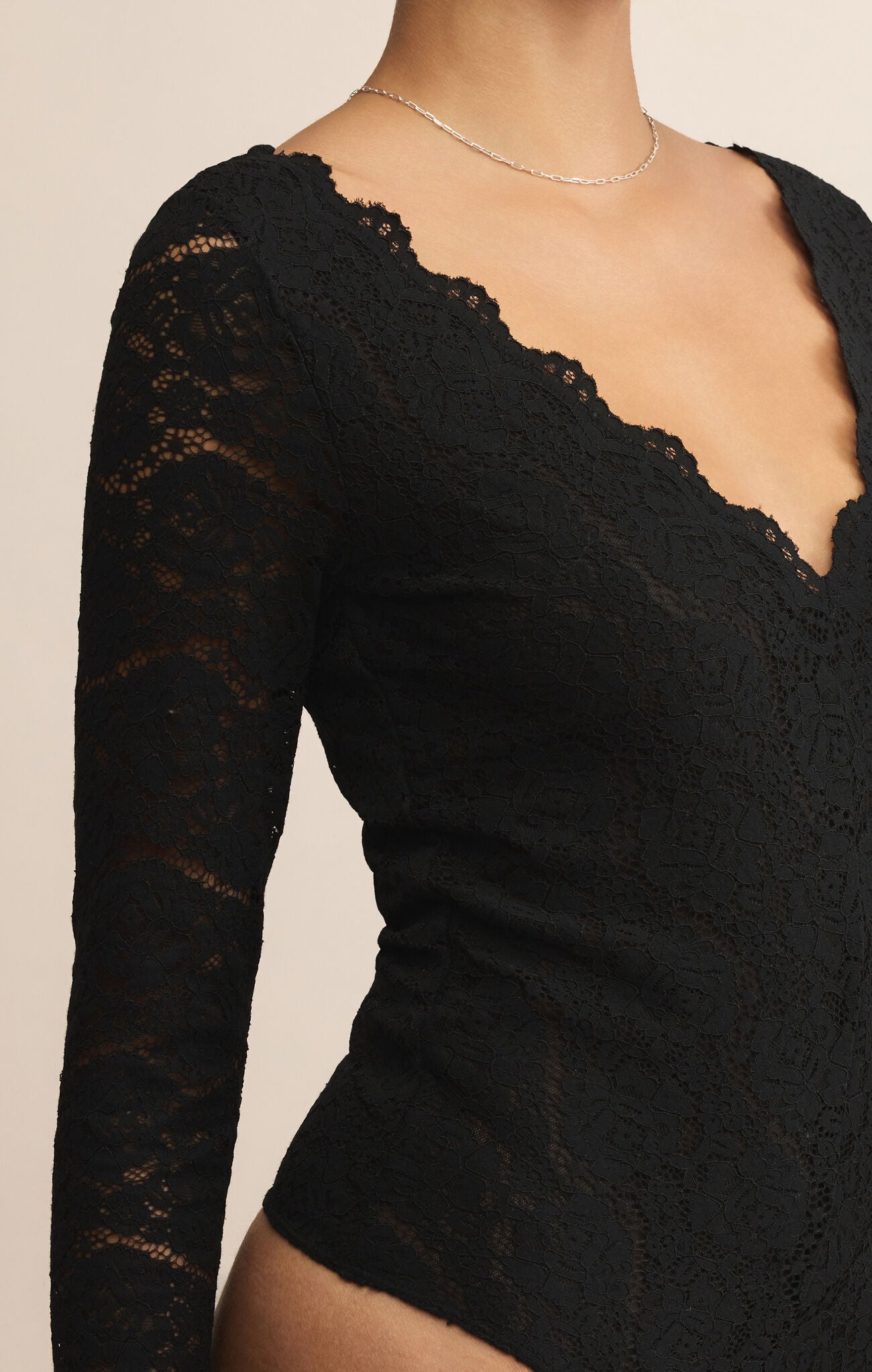 Nightfall Lace Bodysuit Black