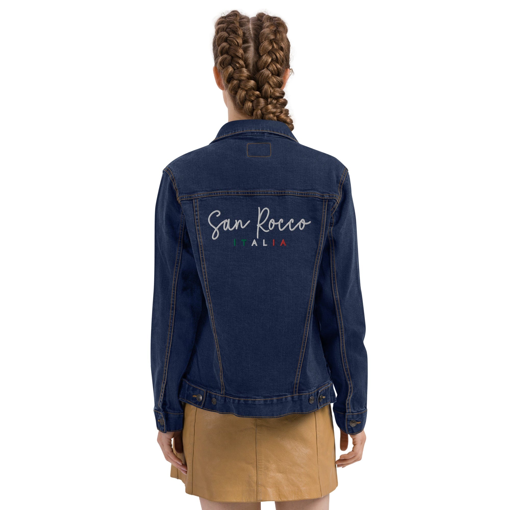 San Rocco Italia embroidered denim jacket - unisex