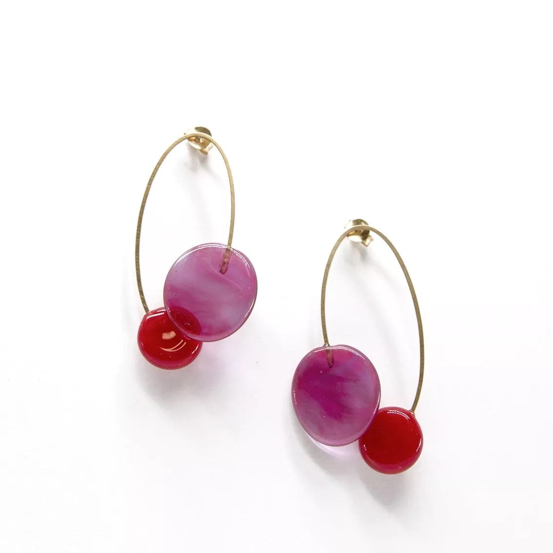 Elia earrings with Murano glass