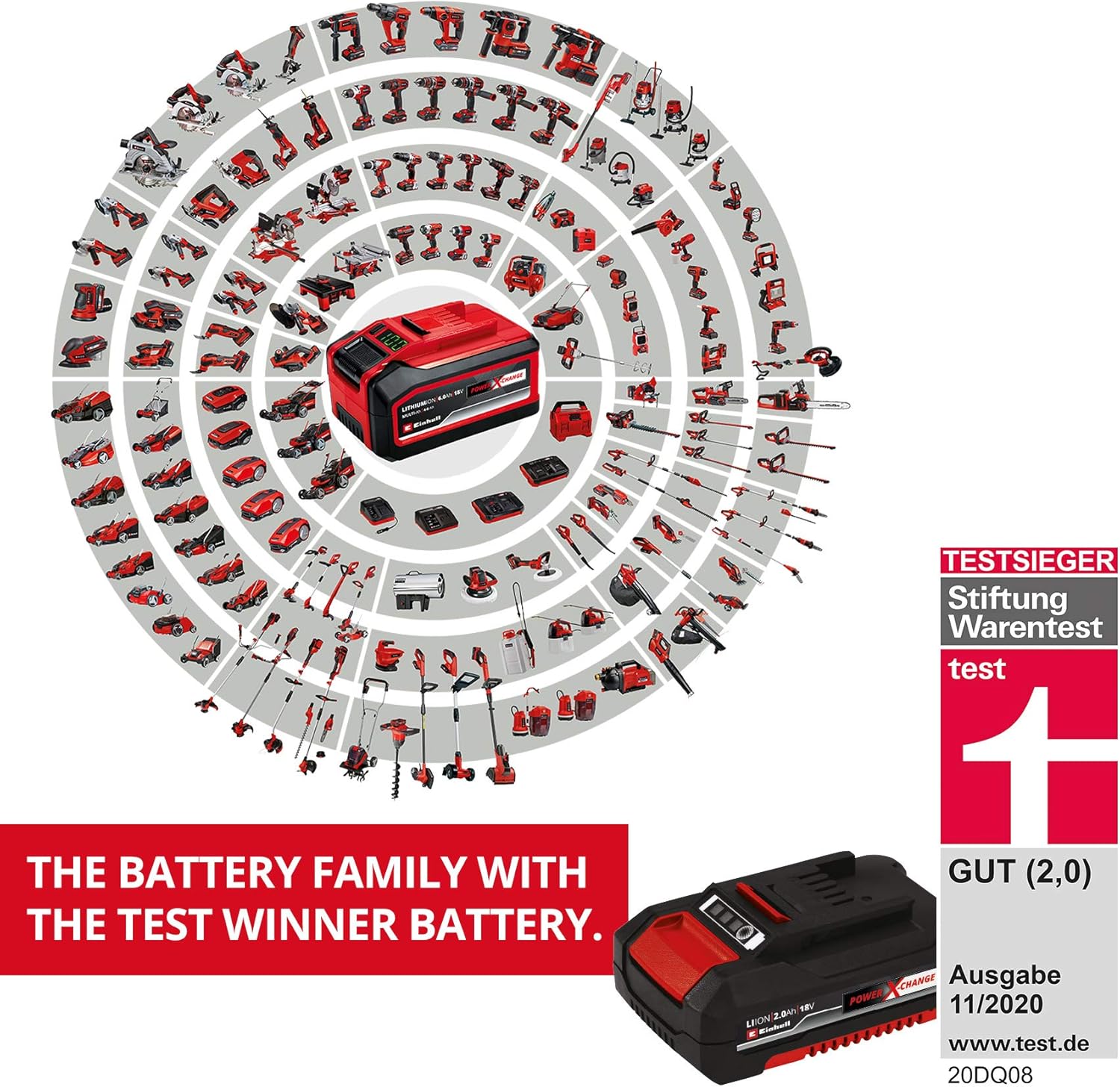 Einhell Herramienta multifunción de batería Power X Change GE-HC 18 Li T Solo - 200 W, 18 V, cortasetos y sierra eléctrica 2 en 1, espada Oregon, cargador y batería no incluidas