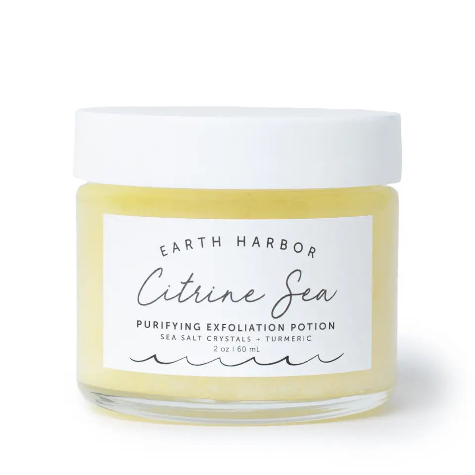 Citrine Sea- Tropical Exfoliator: Citrine Gemstone + Turmeric Oil