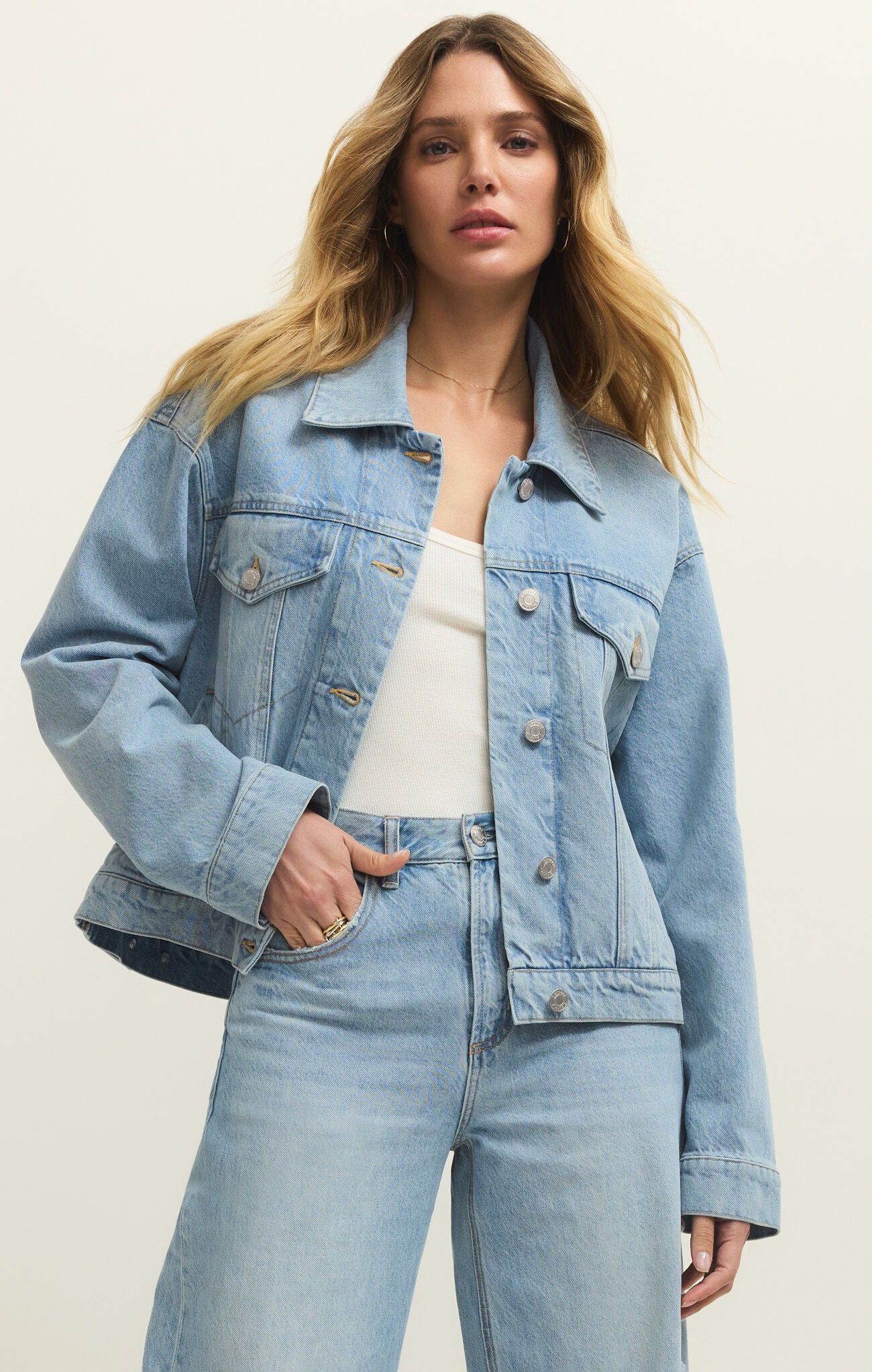 Dani Trucker Jacket - Cove