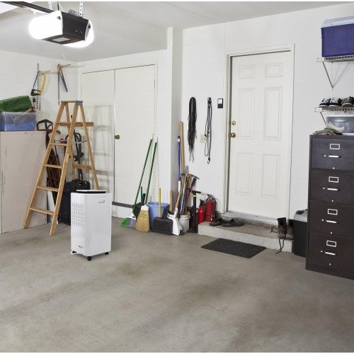 Deshumidificador compacto Ivation de 11 pintas – con manguera de drenaje continuo para espacios pequeños, baño, ático, espacio de arrastre y closets – para espacios de hasta 20 metros cuadrados (216 pies cuadrados).