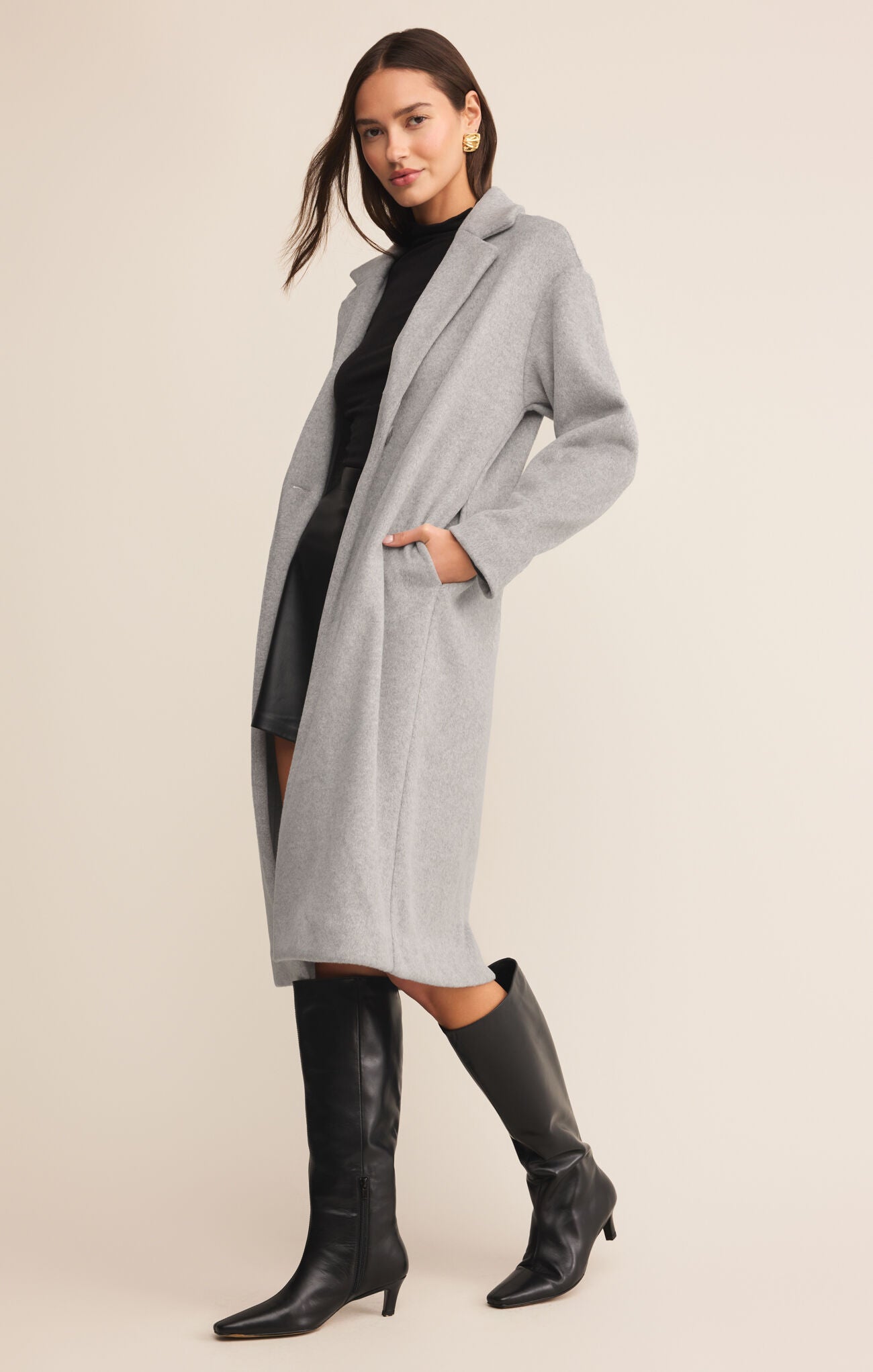 Mason Luxe Coat- Classic Heather Grey