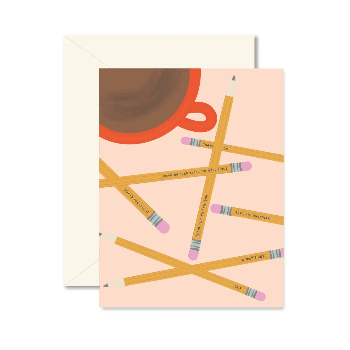 Teacher Pencil Remarks - Greeting Card