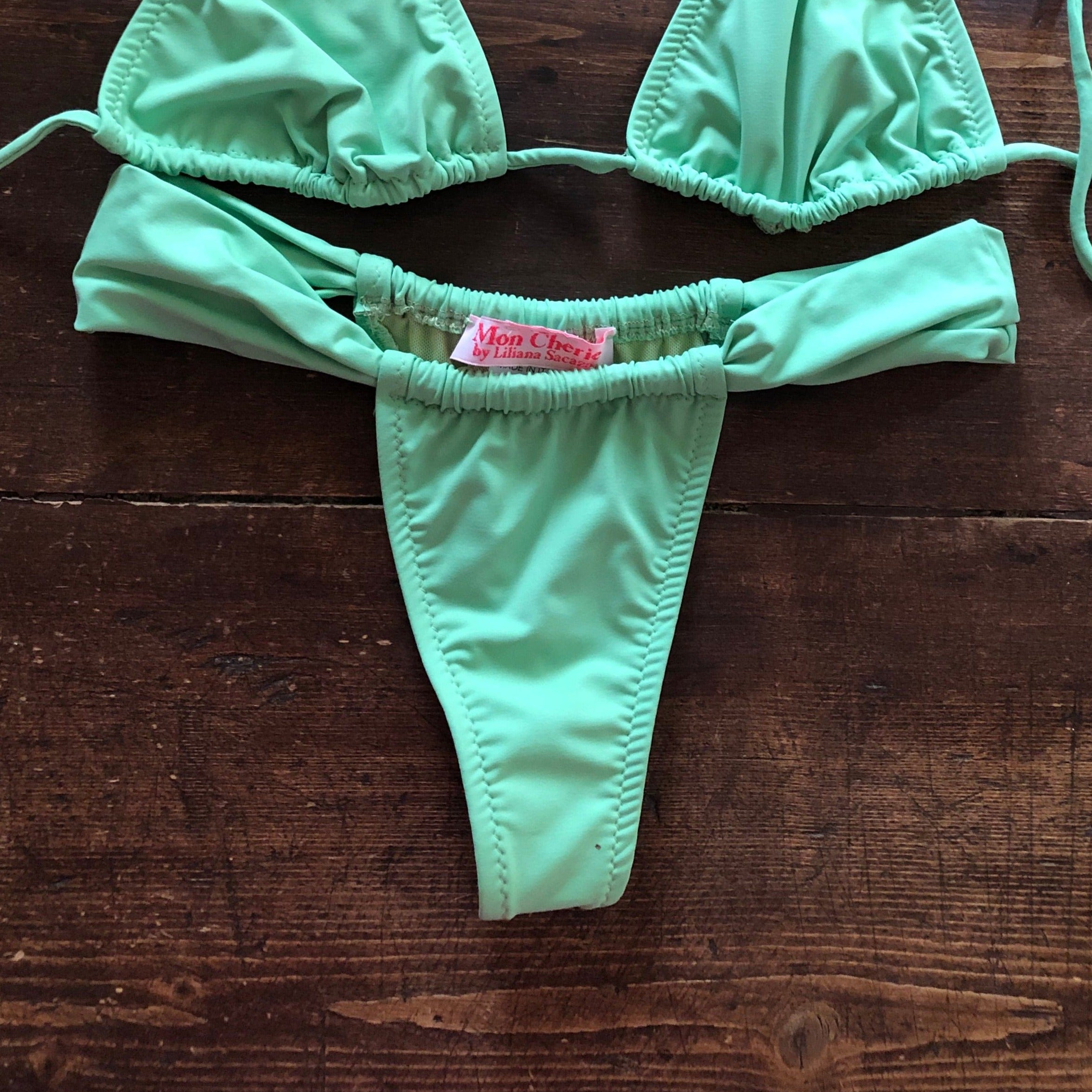 Arenas Ruched Bikini Bottoms | Available in Tie Side Cheeky Bikini Bottoms or Ruched Thong Bikini Bottoms