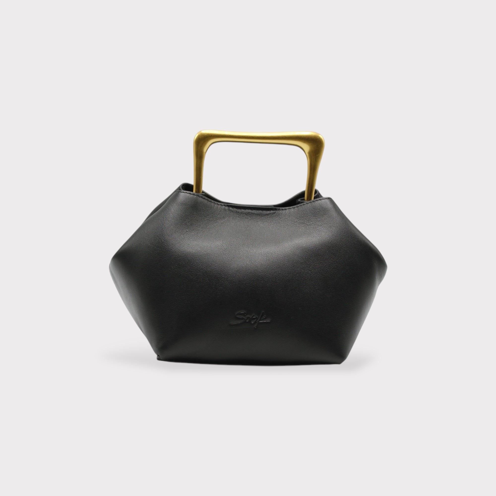 Sora - Metallic Handbag/Shoulder Bag Black
