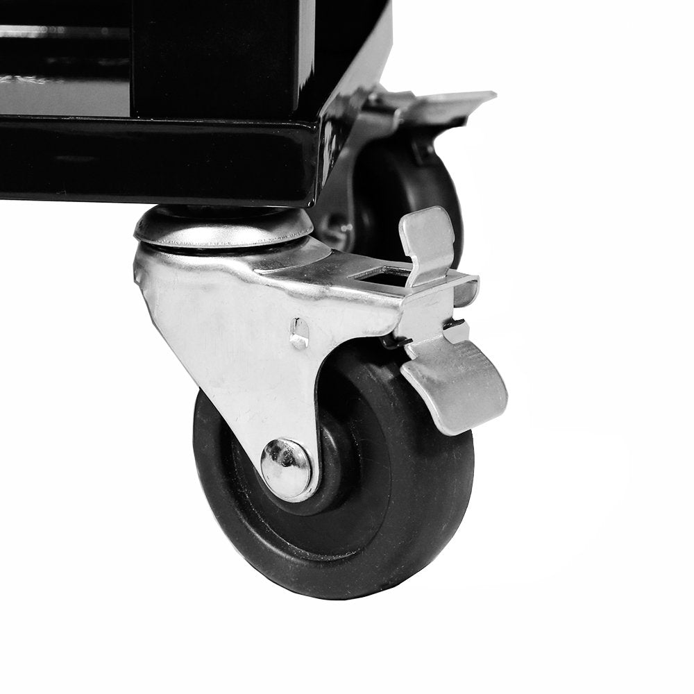 Enfriador con ruedas de 80 cuartos / 20 galones para patio al aire libre, gris, carrito portátil para bebidas frías con estante, soporte y abridor de botellas