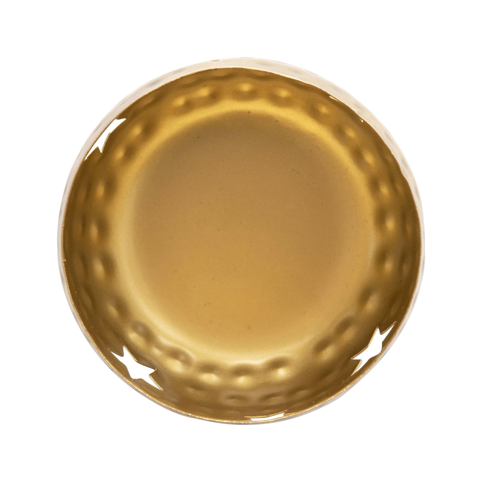 Metal Tealight/Votive Holder with Star Cut-Outs