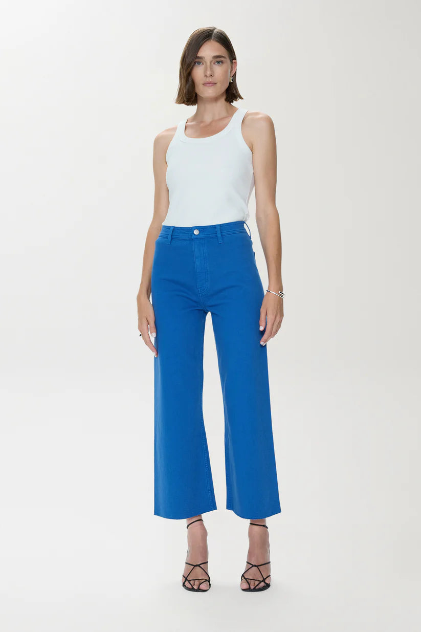 Penny Crop High Rise Wide Leg Crop - Ciel