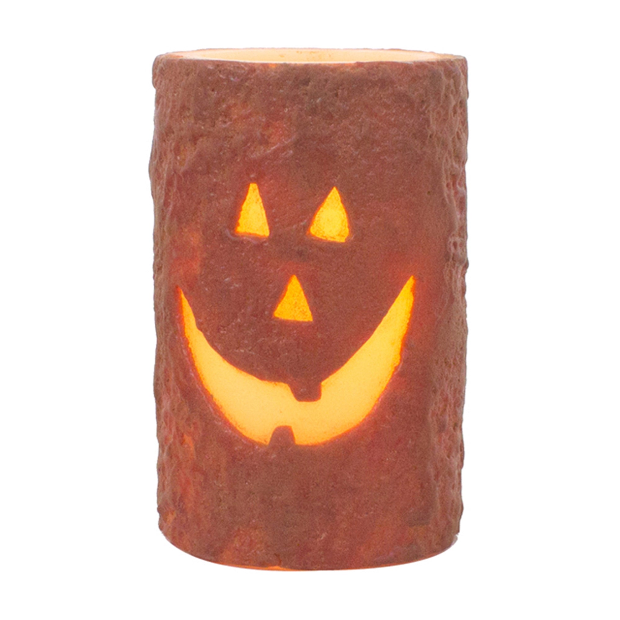 Medium Jack O'Lantern LED Pillar