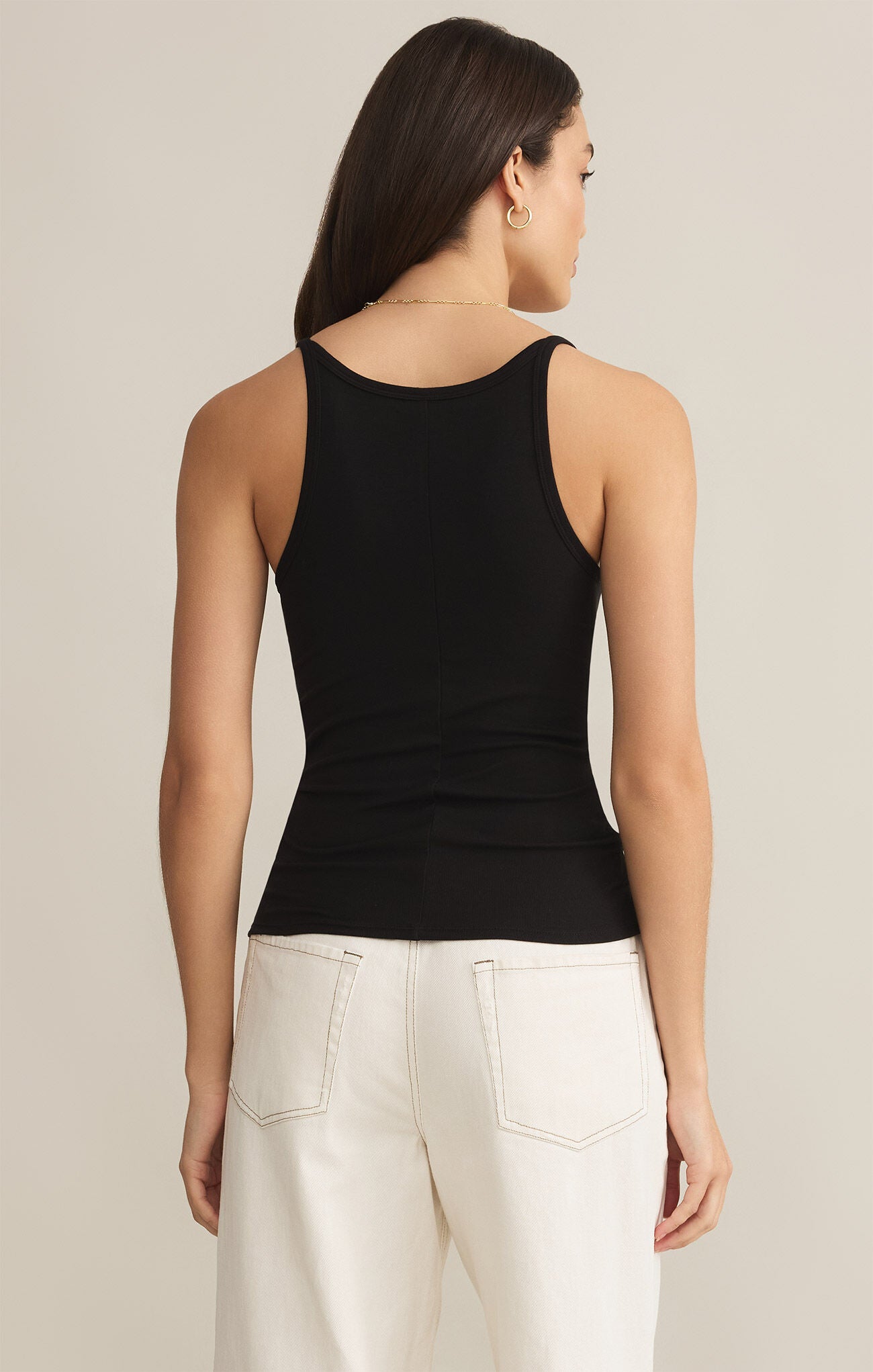 Second Skin Racer Tank- Black