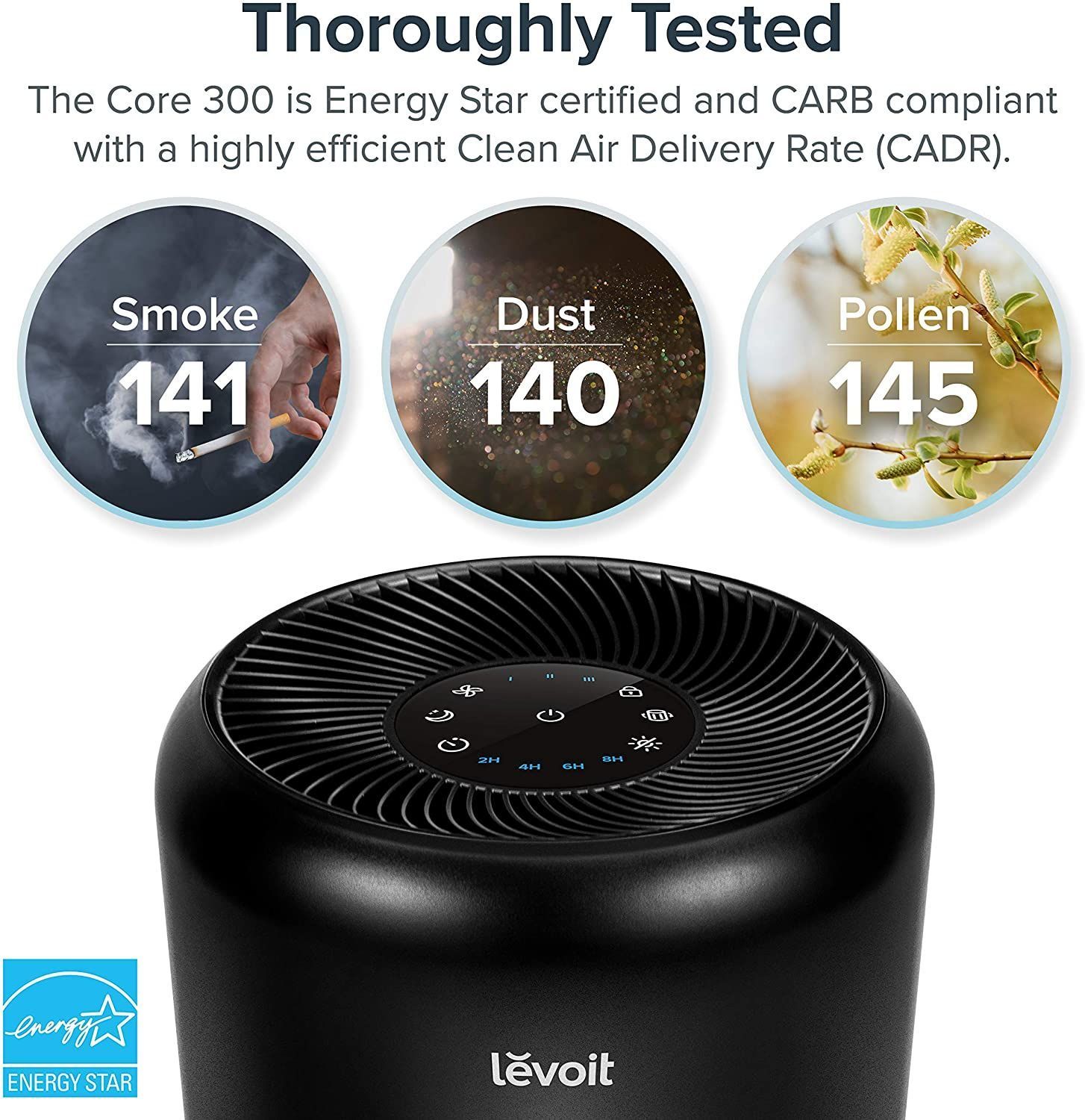 Levoit Core 300 luftrenser med ægte HEPA-filter