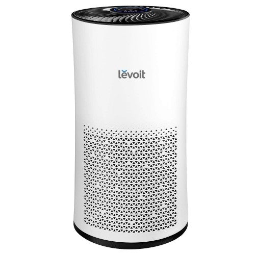 LEVOIT luftrenser til store rum i hjemmet med ægte HEPA-filter, luftrenser til allergier, kæledyr, rygere, skimmelsvamp, pollen, støv, lydløs lugtfjerner til soveværelse, 538 kvm, LV-H133, hvid (renoveret)