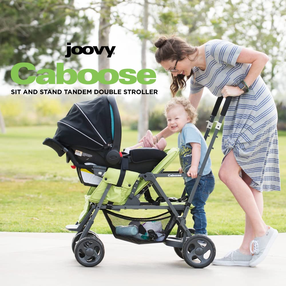 Joovy Caboose Graphite Dubbele Kinderwagen Appletree