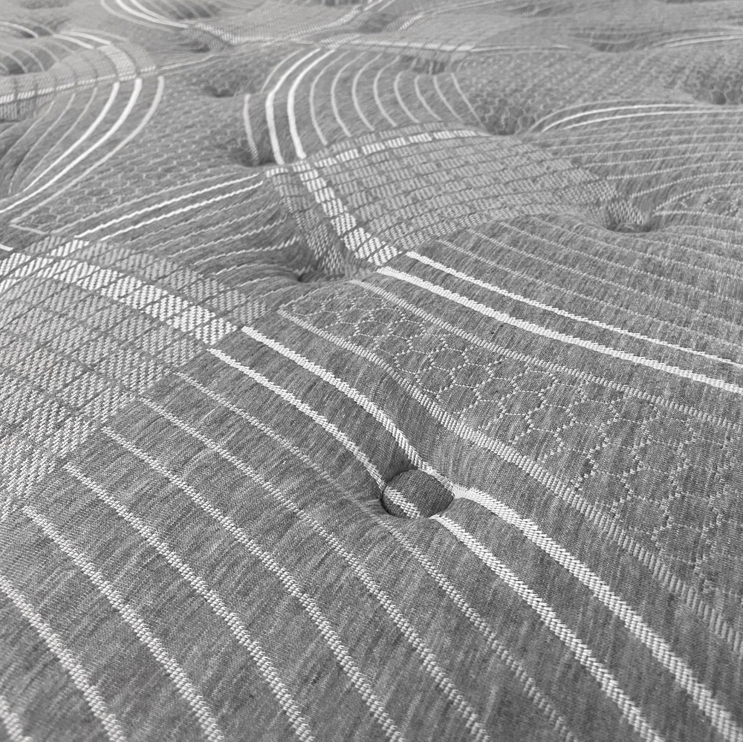 Matnature | Platinum | Madrass Great Comfort Pro Multiple Rest | Pocketfjädrar och minnesskum | Höjd 30 cm | Andningsbar, halkfri och kvalsterfri (150 x 200 cm)