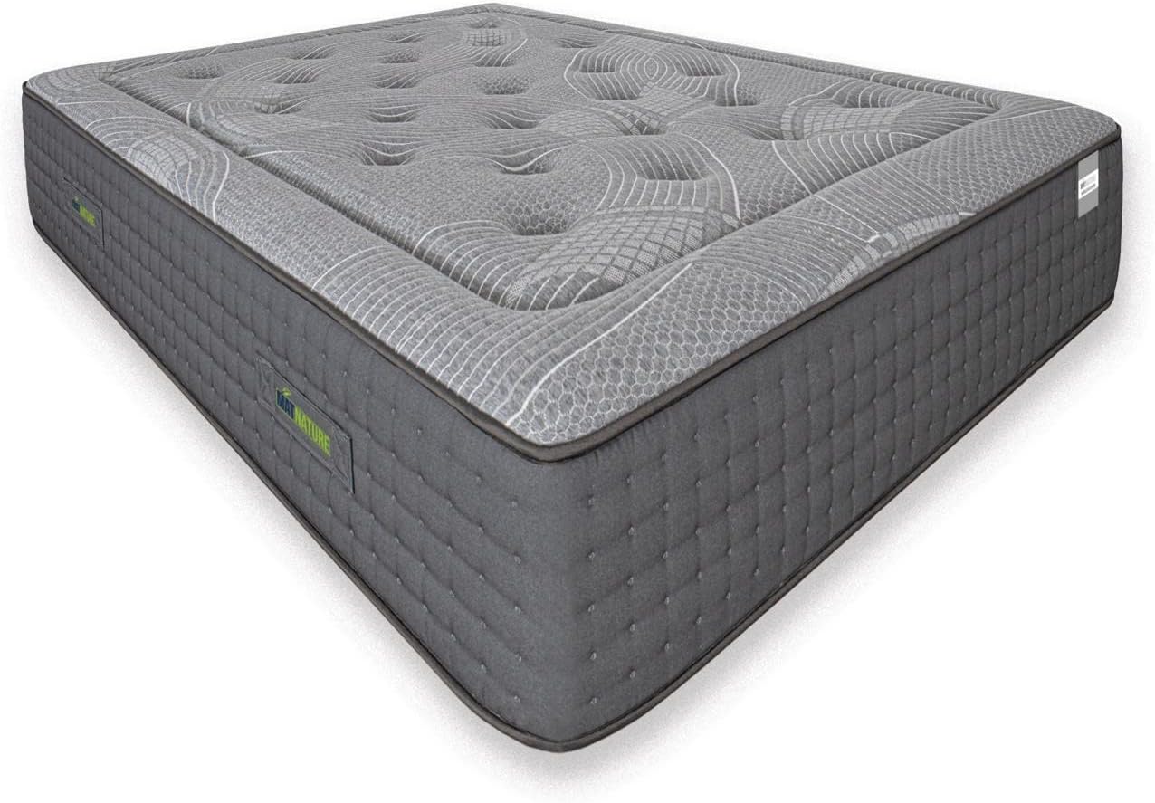 Matnature | Platinum | Madrass Great Comfort Pro Multiple Rest | Pocketfjädrar och minnesskum | Höjd 30 cm | Andningsbar, halkfri och kvalsterfri (150 x 200 cm)